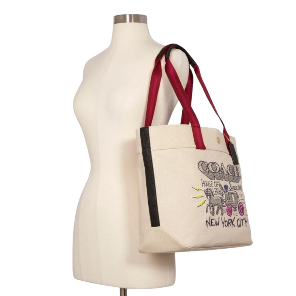 Coach Art School Canvas Tote - Picture 2 of 10